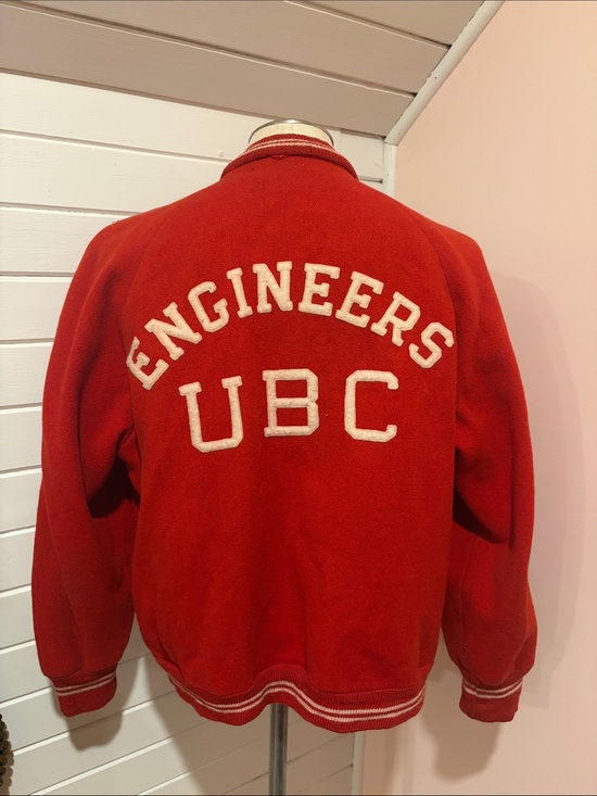 Other - Vintage UBC Engineers Red Wool Varsity Jacket, Men’s Medium